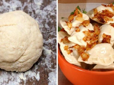 Тесто для вареников и пельменей