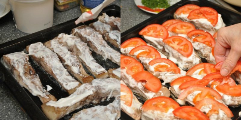 рыба на противне