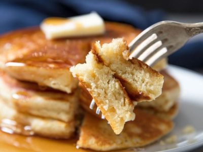 Толстые блины на молоке: лепешки выше сковороды