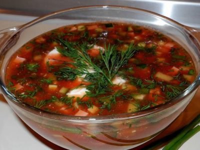 Томатная окрошка