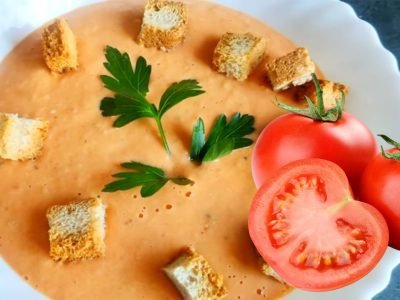 Томатный крем-суп на скорую руку