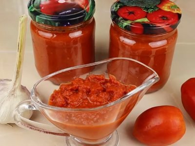 Томатный соус с чесноком на зиму