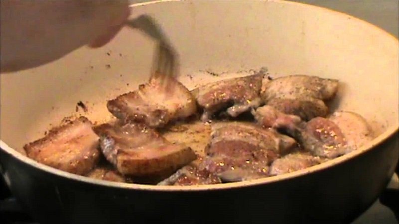 жарка бекона