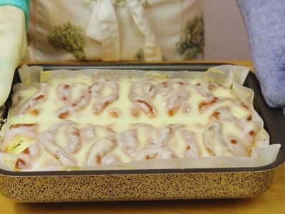 Томленые пирожки с творогом