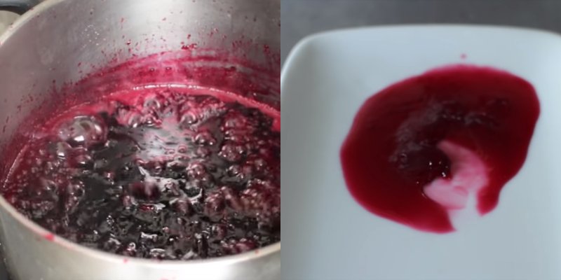 Торт-безе с вишнями