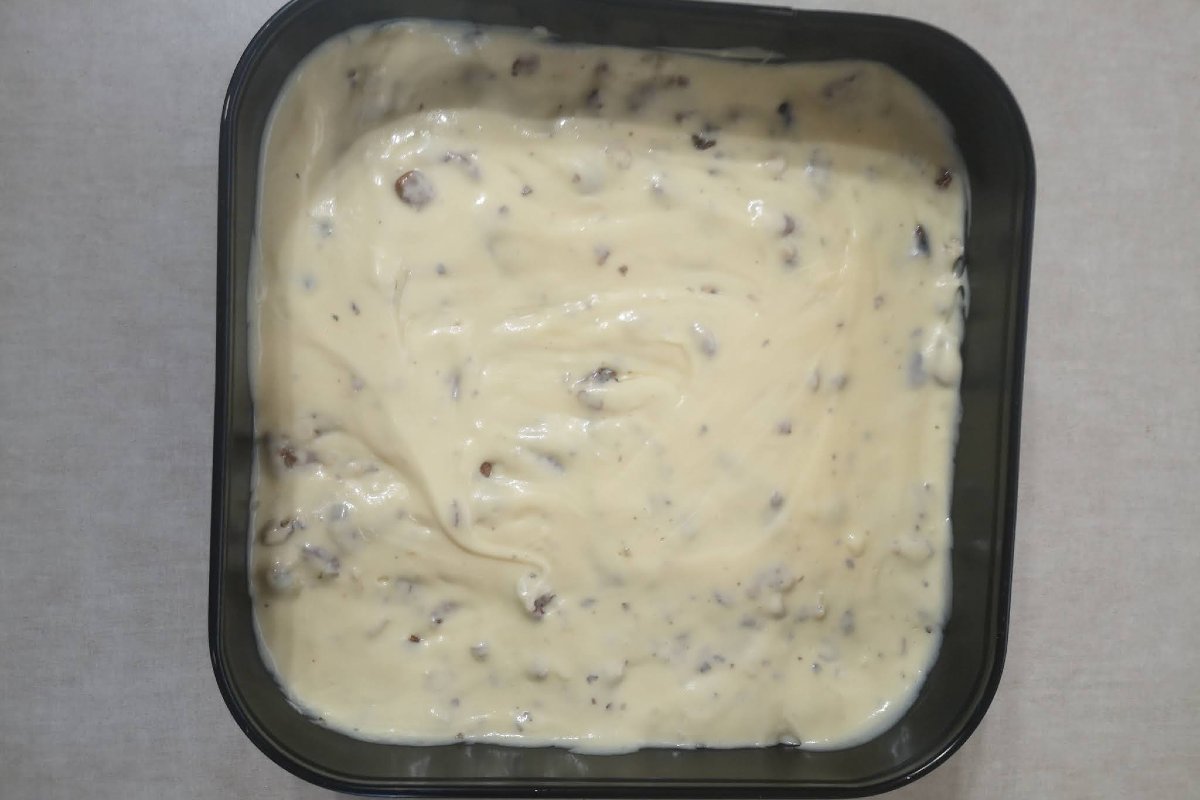 пудинг с орехами