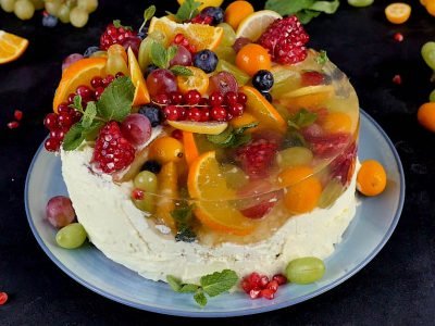 Торт «Фрукты в желе»