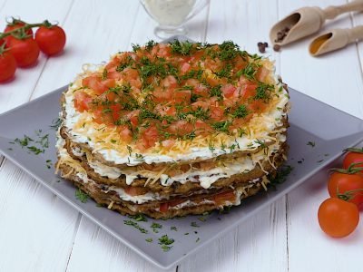 Торт из баклажанов