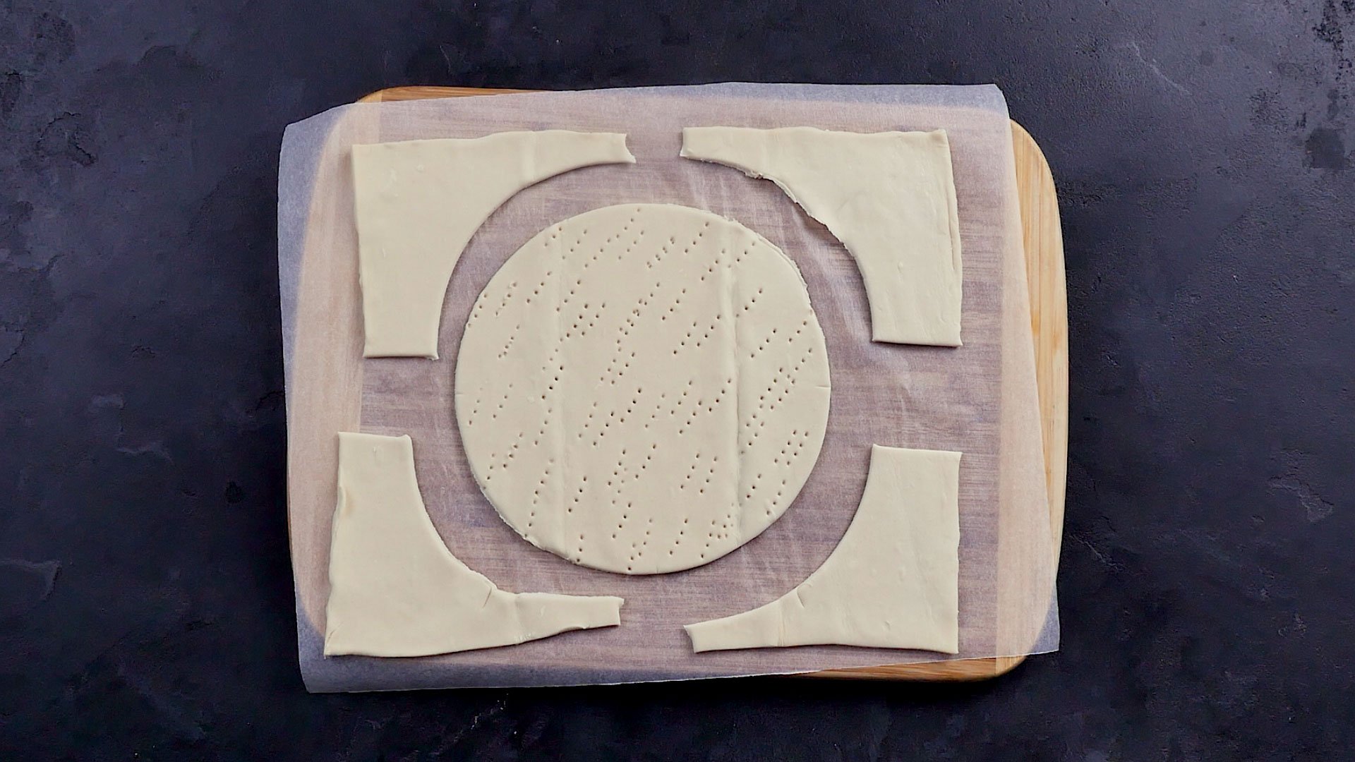 второй квадрат слоеного теста