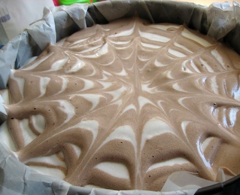 мраморный торт