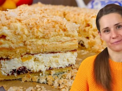 Домашний торт-пирог с творогом от Ольги Матвей