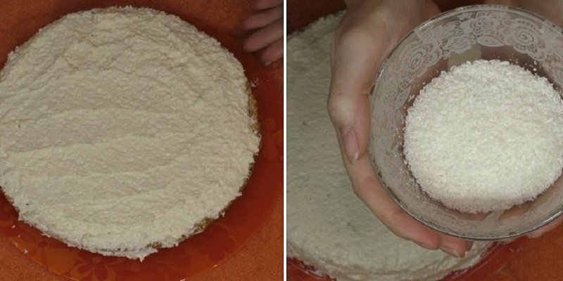 торт с миндалем