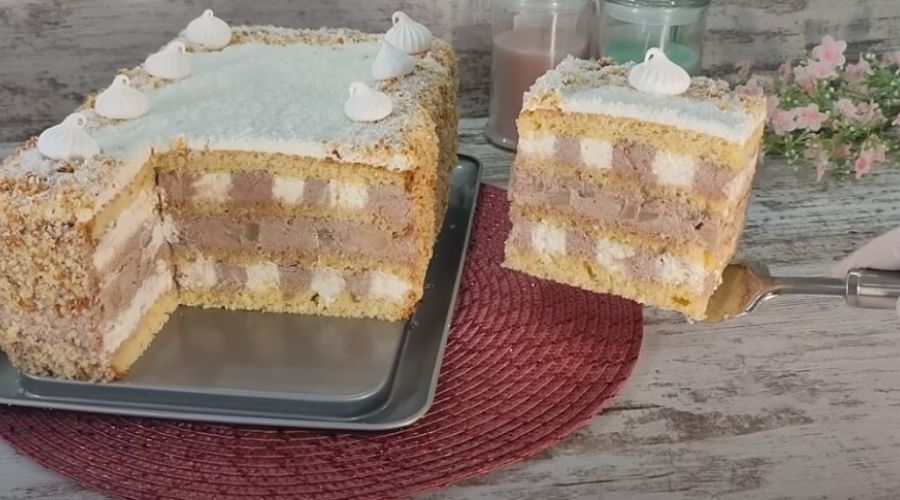 Торт Панчо: классический рецепт с ананасами и орехами