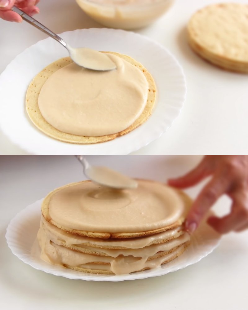 торт с начинкой из яблок