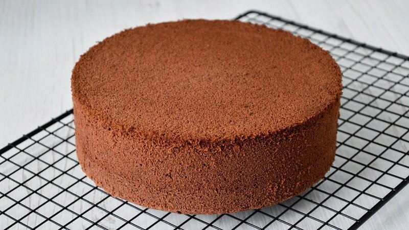 приготовление шоколадного бисквита