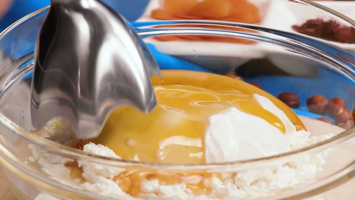 творог с мёдом