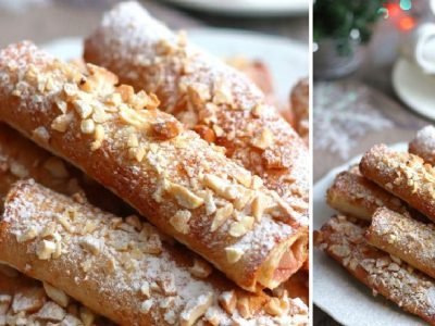 Трубочки из тостового хлеба