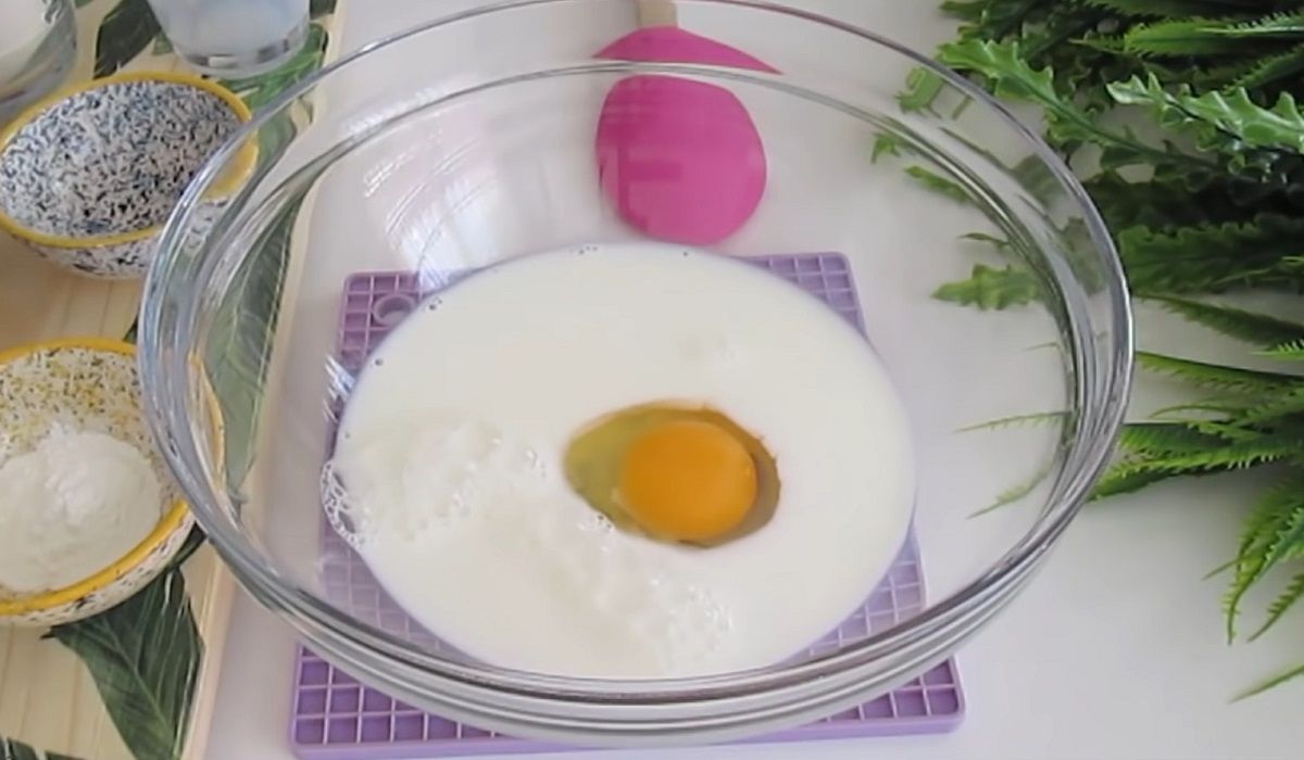 молоко с яйцом