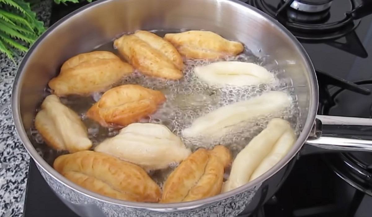 пончики в масле