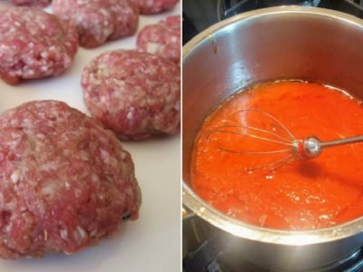 Турецкий томатный суп с фрикадельками