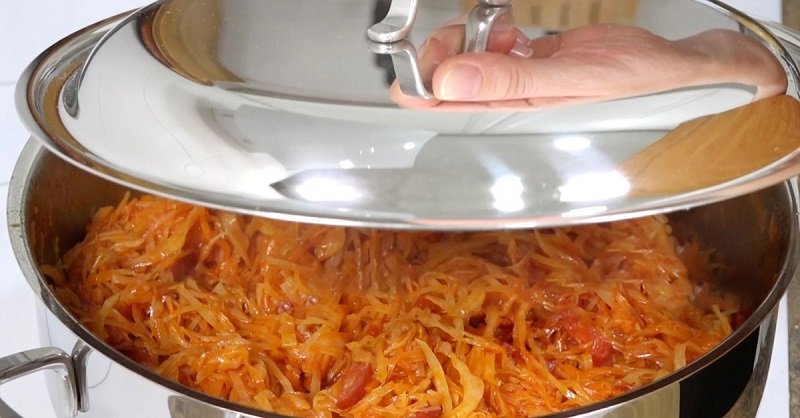 рецепт тушеной капусты