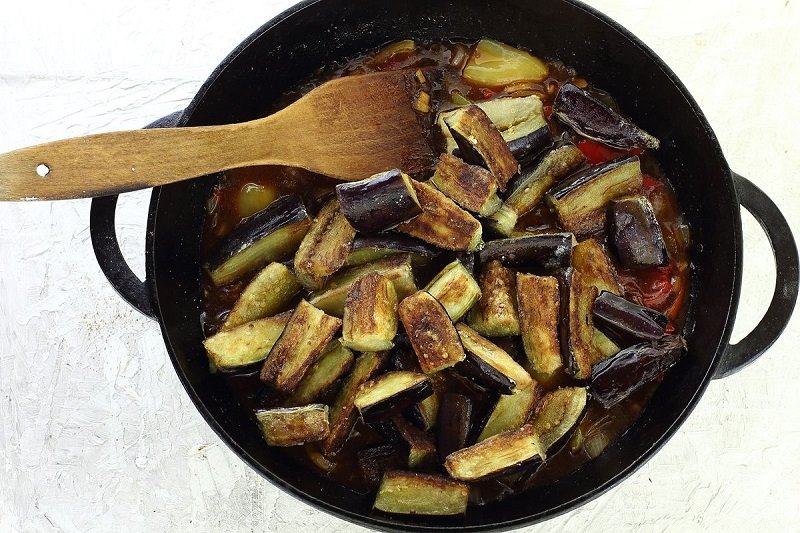 жарка баклажан