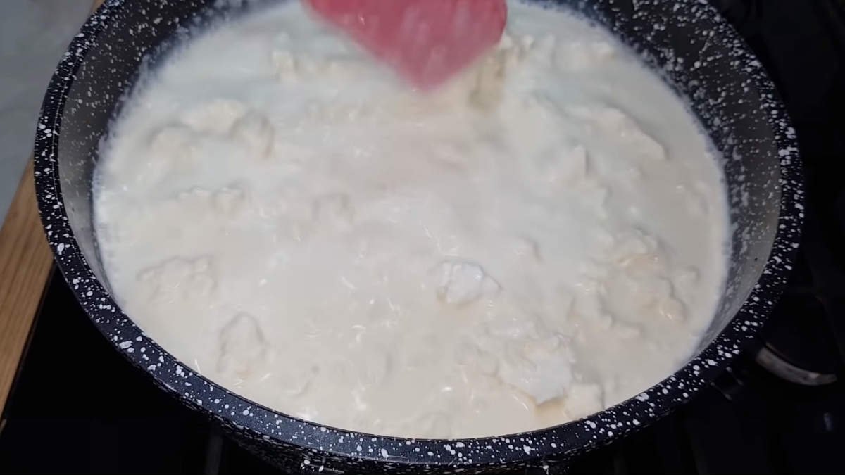 творог с молоком