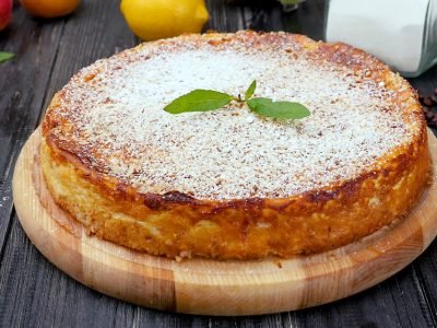 Творожная запеканка с абрикосами