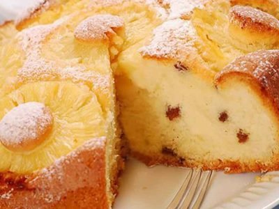 Творожная запеканка с ананасами