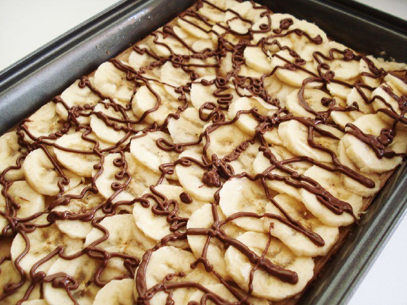 творожная запеканка с бананом