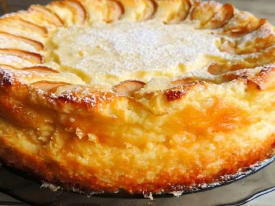 Творожная запеканка с грушей в духовке