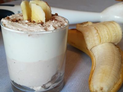 Творожно-банановый десерт