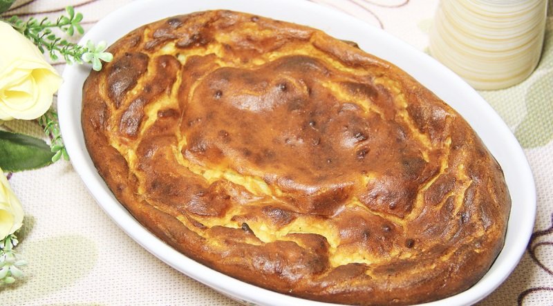 подача готового пирога