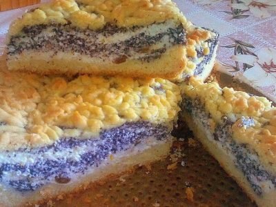Творожно-маковый пирог «Вышиванка»