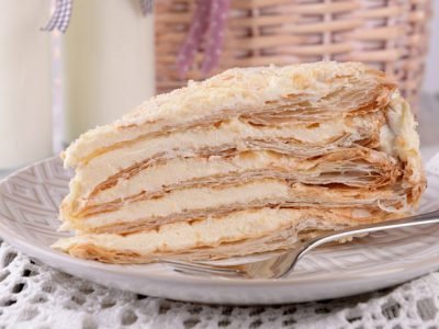 Творожно-сливочный торт