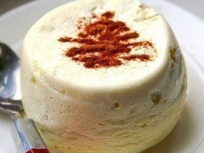 Творожное суфле с фруктами