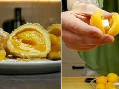 Творожные кнедлики с абрикосами