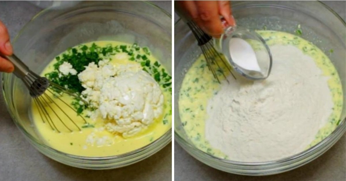 творожные лепешки с зеленью