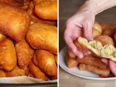 Творожные пирожки с картошкой