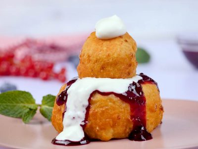 Творожные пончики