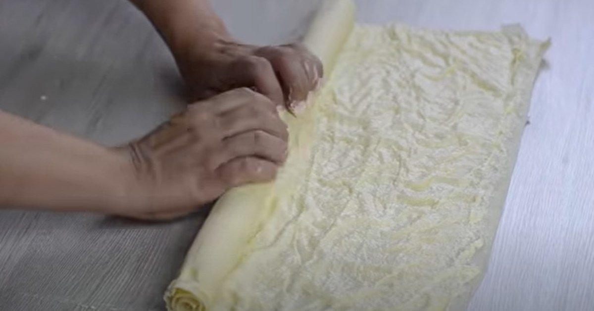 рулет с творогом