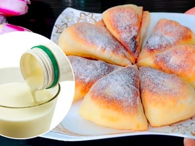 Творожные треугольники на сковороде