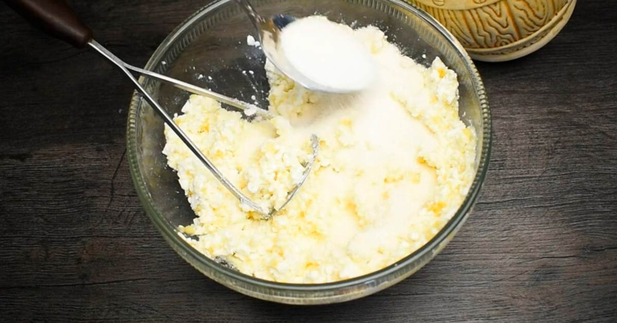 творог с сахаром