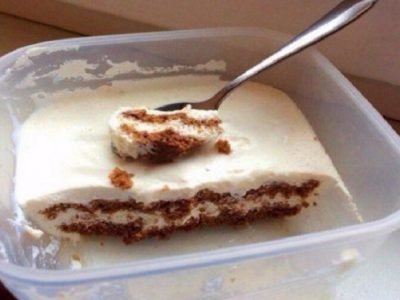 Творожный десерт с желатином