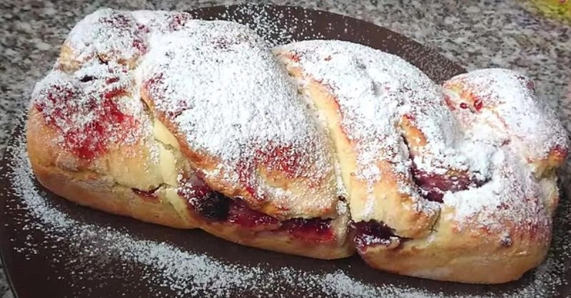 творожный кекс косичка