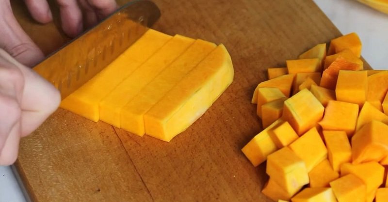 нарезка тыквы