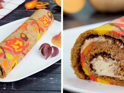 Тыквенный рулет с кремом