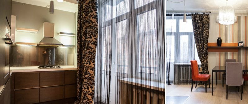 тюль для кухни