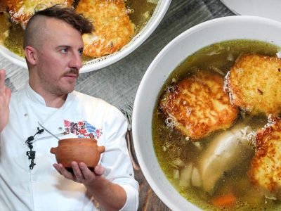 Уха из карпа с драниками по рецепту Клопотенко