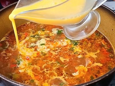 Узбекский куриный суп с овощами